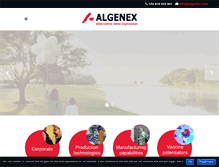 Tablet Screenshot of algenex.com